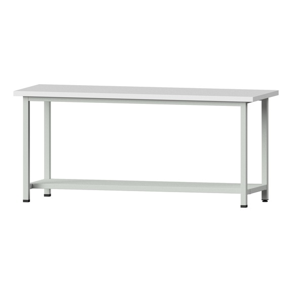 Work table, model 171, KSP 40 mm, RAL 7035, 890 x 2000 x 800 mm - Working table 2000 mm static