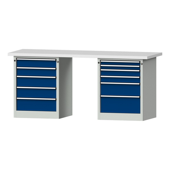 Combination workbench V/T-BL2000mm-2 blocks Model 841 KSP 40 mm 7035/5010 890x2000x700 - Combination workbench 2000 mm models 821 VH - 850 VH