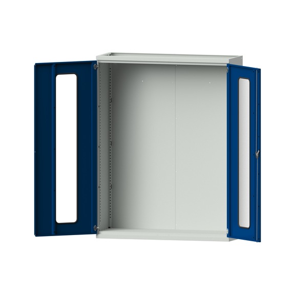 Heavy-duty cabinet T500 mm - H1950 mm, model 300, RAL 7035/RAL 5010, 620.007.0071 - Workshop cupboard