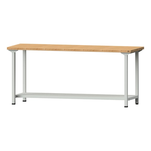 Work table, model 71, BMP 40 mm, RAL 7035, 890 x 2000 x 700 mm - Working table 2000 mm static