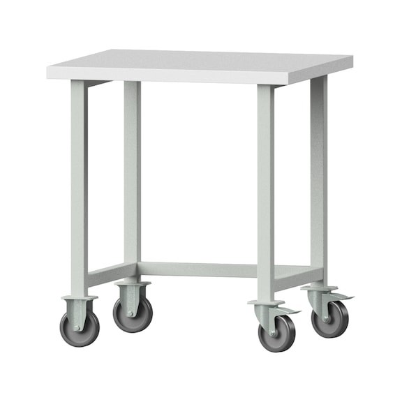 Work table, model 20, KSP 40 mm, RAL 7035, 890 x 800 x 700 mm - Working table 800 mm movable