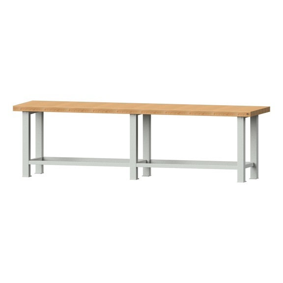 Heavy-duty work table, model 300, BMP 65 mm, RAL 7035 - Working table heavy-duty