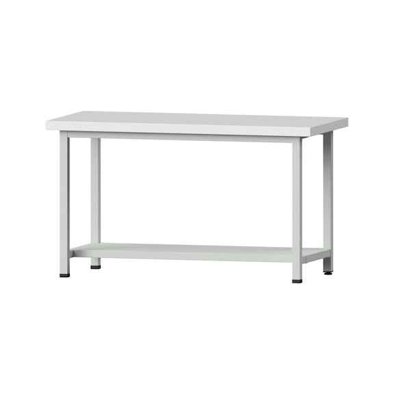 Work table, model 51, KSP 50 mm, RAL 7035, 850 x 1500 x 700 mm - Working table 1500 mm static