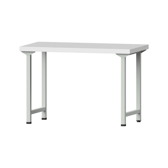 Work table, model 30, KSP 50 mm, RAL 7035, 850 x 1270 x 700 mm - Working table 1270 mm static