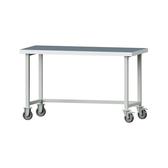 Work table, model 60, UBP 50 mm, RAL 7035, 900 x 1500 x 700 mm - Working table 1500 mm movable