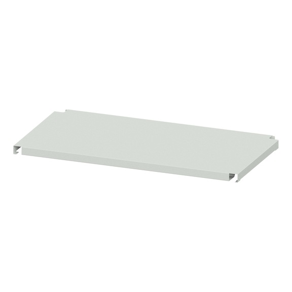 Shelf for work table, depth 600 mm, housing colour RAL 7035, shelf length 1270 mm - Plant, workshop equipment (accessories, other)