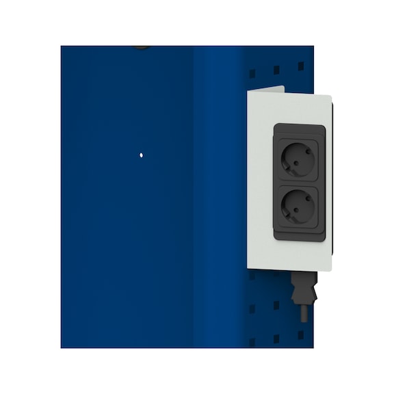 MDE Datenmobil power strip, pre-assembled - Component for transport trolley