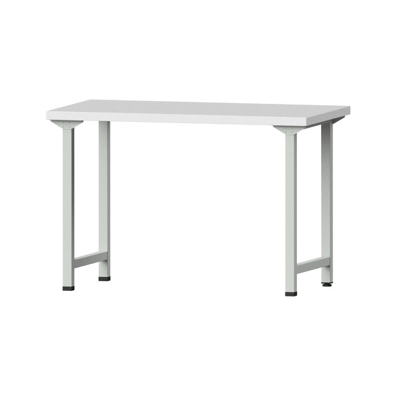 Work table, model 30, KSP 40 mm, RAL 7035, 840 x 1270 x 700 mm - Working table 1270 mm static