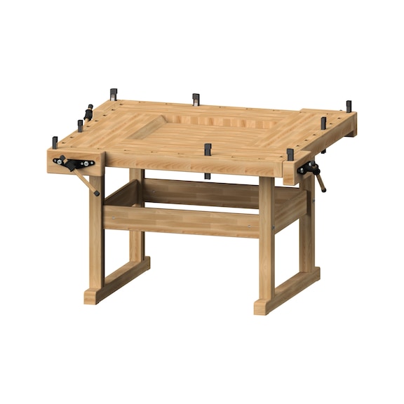 Hobelbank Modell 67, 4 Arbeitsplätze - Hobelbank