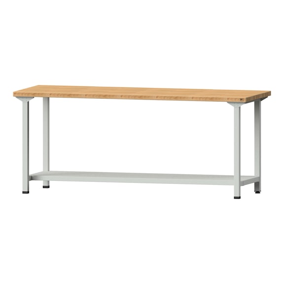 Work table, model 171, BMP 40 mm, RAL 7035, 840 x 2000 x 800 mm - Working table 2000 mm static