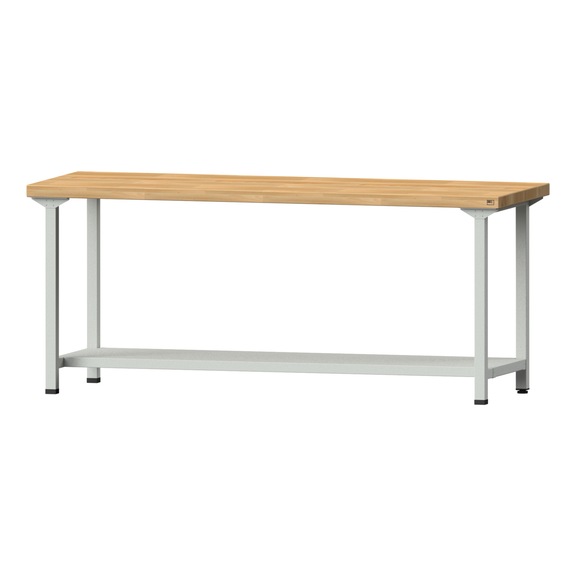 Work table, model 71, BMP 50 mm, RAL 7035, 850 x 2000 x 700 mm - Working table 2000 mm static