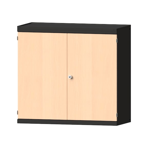Schwerlastschrank T630mm - H1000mm, Modell 1000, RAL 7016/RAL 7016, 620.012.0038 - Werkstattschrank