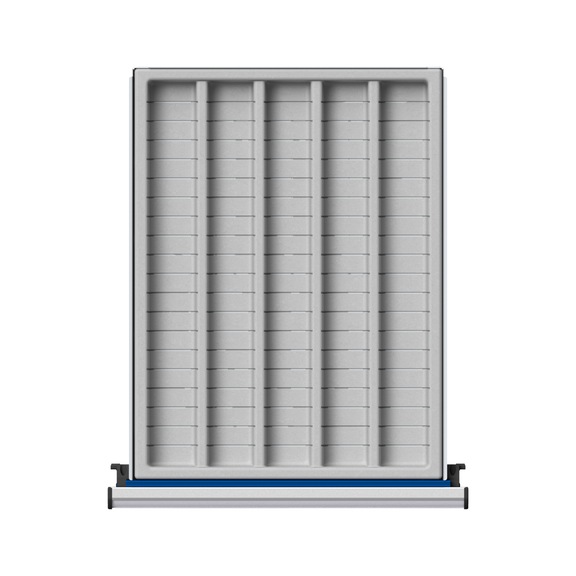 Muldeneinsatz aus Kunststoff 5-muldig für Serie VC, WW + KS - Schubladenorganisationsmaterial (Werkstatteinrichtung, Teile)