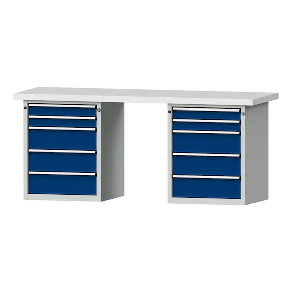 Combination workbench V/T-BL2000mm-2 blocks Model 850 KSP 50 mm 7035/5010 850x2000x700 - Combination workbench 2000 mm models 821 VH - 850 VH