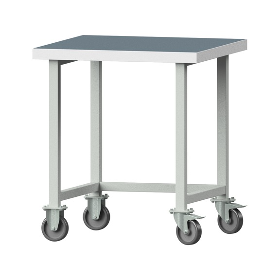 Work table, model 120, UBP 50 mm, RAL 7035, 900 x 800 x 800 mm - Working table 800 mm movable