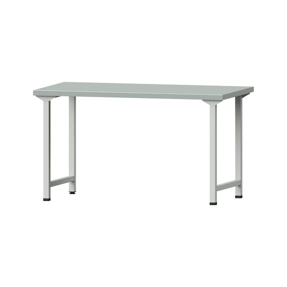 Work table, model 150, ZBP 40 mm, RAL 7035, 840 x 1500 x 800 mm - Working table 1500 mm static