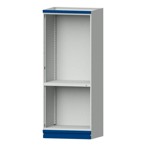 Base cabinet modular cabinet system, model 101, RAL 7035/5010, 999.170.0011 - Workshop cupboard