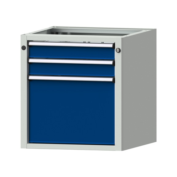 Base cabinet V/T - KS, model 1803, RAL 7035/RAL 5010 - Base cabinet for workbench (workshop)