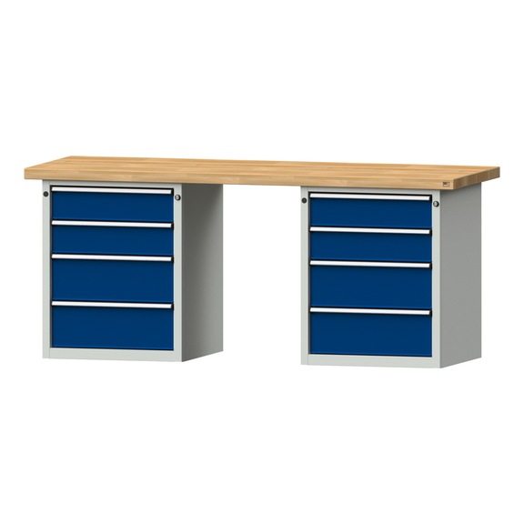 Combination workbench V/T-BL2000mm-2 blocks Model 840 BMP 50 mm 7035/5010 850x2000x700 - Combination workbench 2000 mm models 821 VH - 850 VH