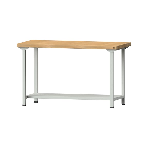 Work table, model 51, BMP 50 mm, RAL 7035, 900 x 1500 x 700 mm - Working table 1500 mm static