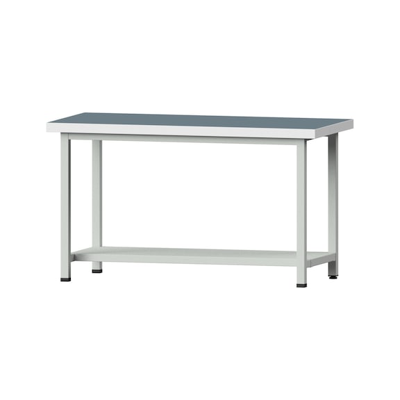 Work table, model 51, UBP 50 mm, RAL 7035, 850 x 1500 x 700 mm - Working table 1500 mm static