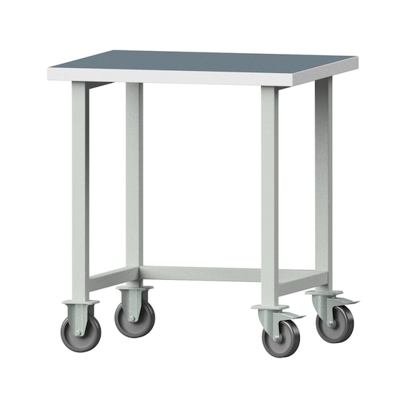 Work table, model 20, UBP 40 mm, RAL 7035, 890 x 800 x 700 mm - Working table 800 mm movable