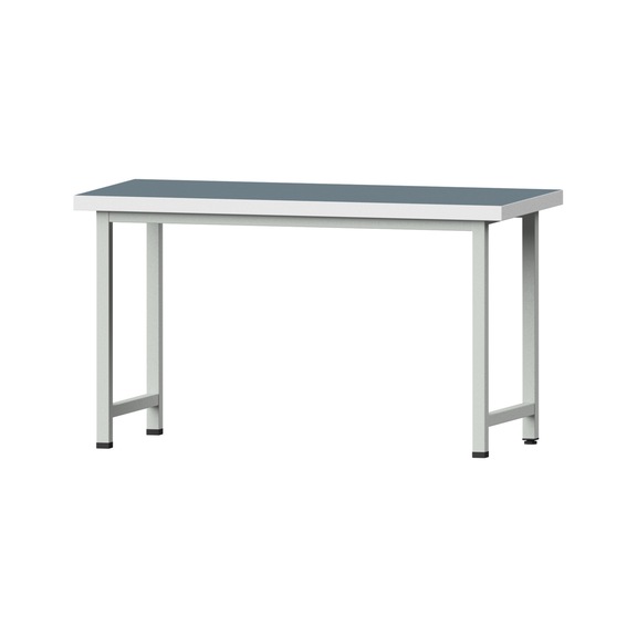 Work table, model 150, UBP 50 mm, RAL 7035, 850 x 1500 x 800 mm - Working table 1500 mm static