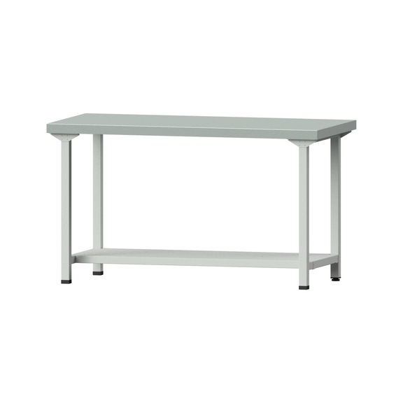 Work table, model 51, ZBP 50 mm, RAL 7035, 850 x 1500 x 700 mm - Working table 1500 mm static