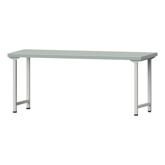 Work table, model 170, ZBP 50 mm, RAL 7035, 850 x 2000 x 800 mm - Working table 2000 mm static