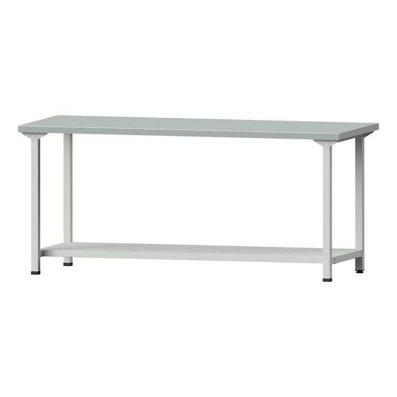 Work table, model 171, ZBP 40 mm, RAL 7035, 890 x 2000 x 800 mm - Working table 2000 mm static
