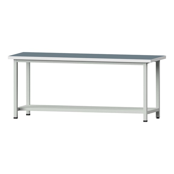 Work table, model 171, UBP 40 mm, RAL 7035, 840 x 2000 x 800 mm - Working table 2000 mm static