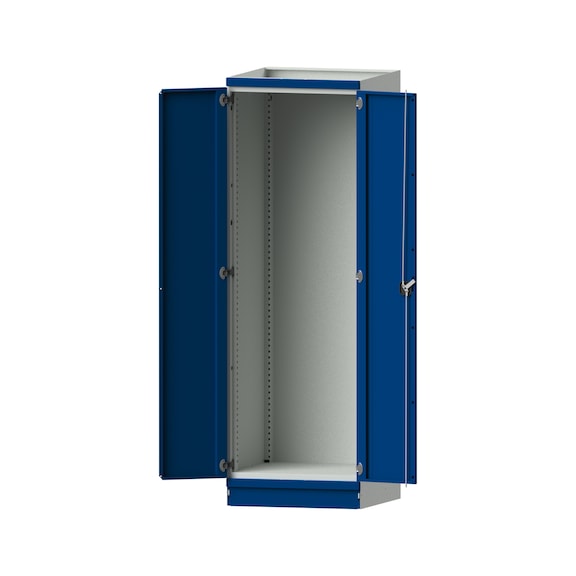Base cabinet modular cabinet system, model 100, RAL 7035/5010, 999.170.0002 - Workshop cupboard