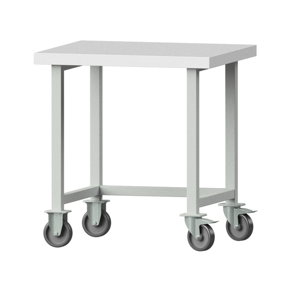 Work table, model 20, KSP 40 mm, RAL 7035, 840 x 800 x 700 mm - Working table 800 mm movable