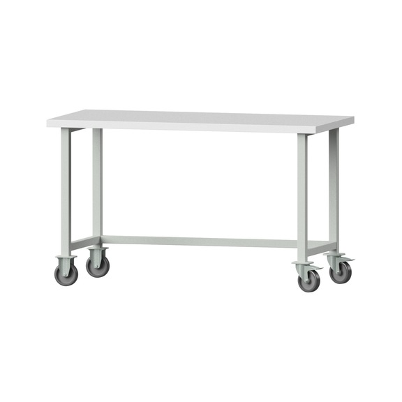 Work table, model 60, KSP 40 mm, RAL 7035, 890 x 1500 x 700 mm - Working table 1500 mm movable