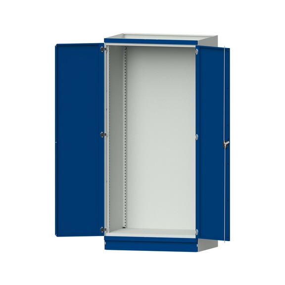 Base cabinet modular cabinet system, model 100, RAL 7035/5010, 999.170.0018 - Workshop cupboard