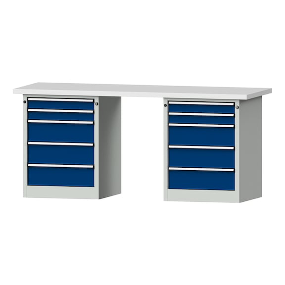 Combination workbench V/T-BL2000mm-2 blocks Model 850 KSP 40 mm 7035/5010 890x2000x700 - Combination workbench 2000 mm models 821 VH - 850 VH