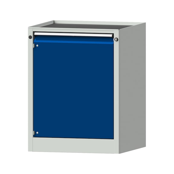 Beistellschrank BL, Modell 101, Ablagewanne, RAL 7035/RAL 5010, Höhe 850 mm - Werkstattschrank