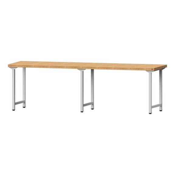 Work table, model 190, BMP 50 mm, RAL 7035, 850 x 2800 x 800 mm - Working table 2800 mm static