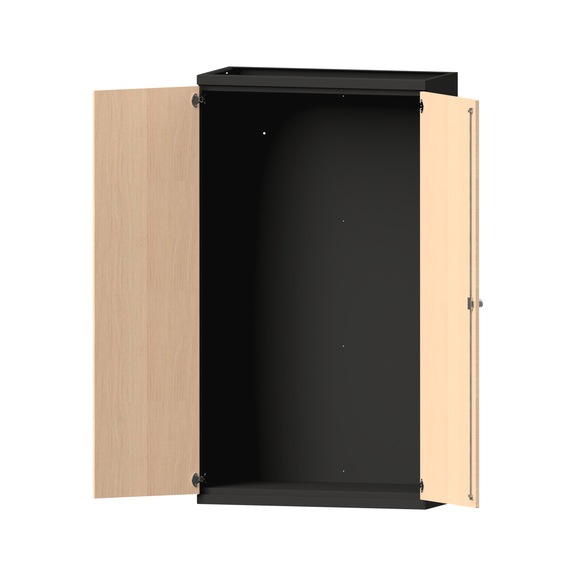 Heavy-duty cabinet T500 mm - H1950 mm, model 100, RAL 7016/RAL 7016, 620.007.0083 - Workshop cupboard