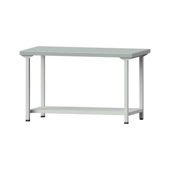 Work table, model 151, ZBP 50 mm, RAL 7035, 900 x 1500 x 800 mm - Working table 1500 mm static