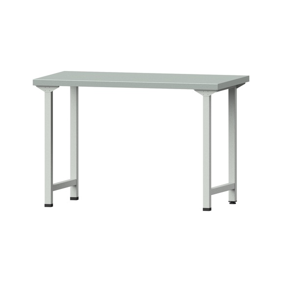 Work table, model 30, ZBP 40 mm, RAL 7035, 840 x 1270 x 700 mm - Working table 1270 mm static