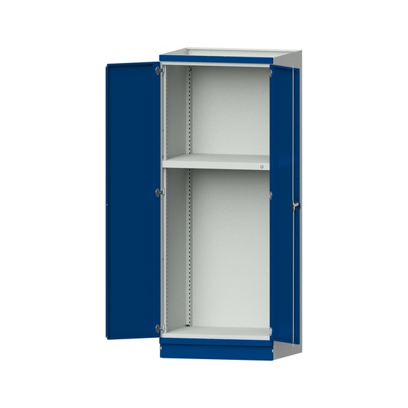 Base cabinet modular cabinet system, model 103, RAL 7035/5010, 999.170.0016 - Workshop cupboard