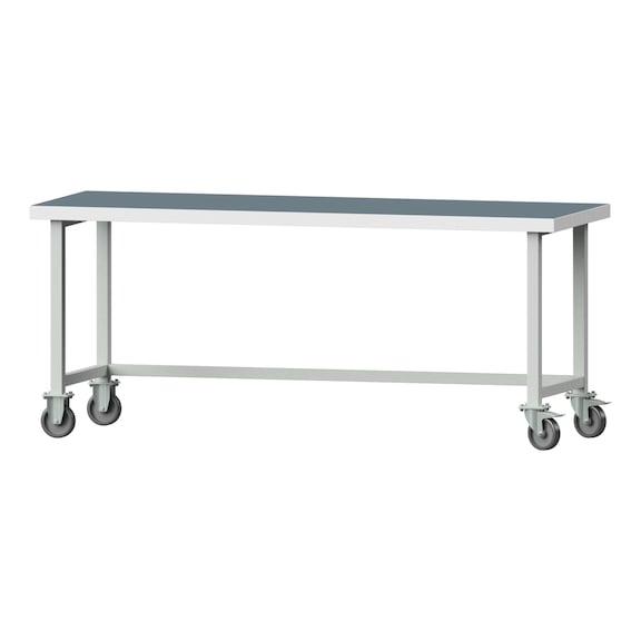 Work table, model 80, UBP 50 mm, RAL 7035, 850 x 2000 x 700 mm - Working table 2000 mm movable