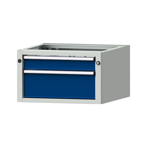 Base cabinet V/T - KS, model 903, RAL 7035/RAL 5010 - Base cabinet for workbench (workshop)