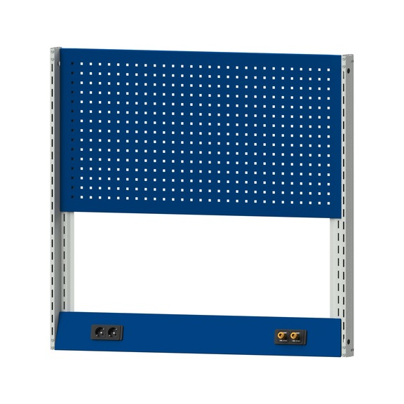 Grundaufbau Systemaufbau, Höhe 1200, RAL 7035/RAL 5010, AM 1211, 999.200.0117 - Werkbank (System-Arbeitsplatz, Werkstatt, Sonstiges)