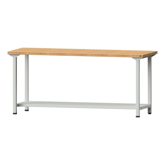 Work table, model 171, BMP 40 mm, RAL 7035, 890 x 2000 x 800 mm - Working table 2000 mm static