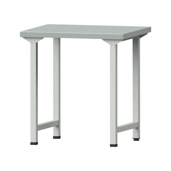 Work table, model 10, ZBP 40 mm, RAL 7035, 840 x 800 x 700 mm - Working table 800 mm static
