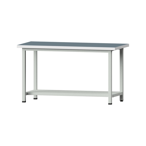 Work table, model 151, UBP 40 mm, RAL 7035, 840 x 1500 x 800 mm - Working table 1500 mm static