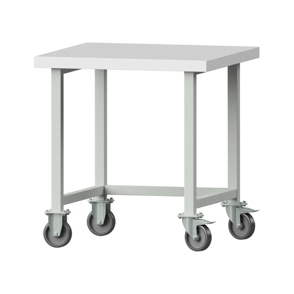 Work table, model 120, KSP 40 mm, RAL 7035, 840 x 800 x 800 mm - Working table 800 mm movable