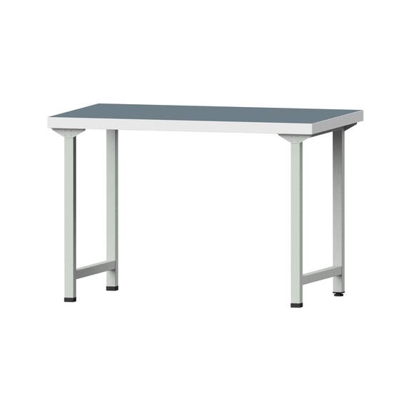 Work table, model 130, UBP 50 mm, RAL 7035, 850 x 1270 x 800 mm - Working table 1270 mm static